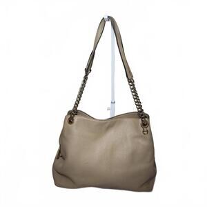 Michael Kors Pebble Leather Jet Set Large Chain Hobo Shoulder Bag 35F7GTTE3L